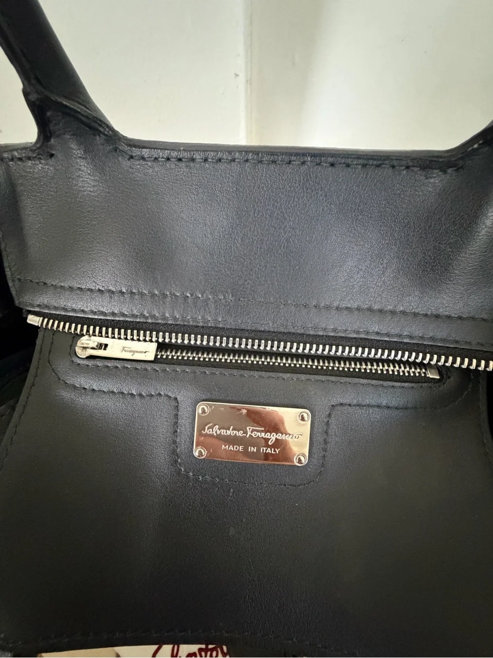 Salvatore Ferragamo Royal Double Mini Leather Tote Bag